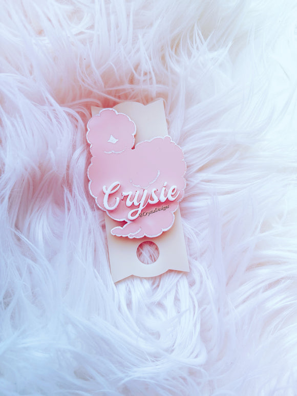 Silkie Cup Name Topper
