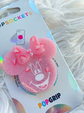 Minnie Mouse Strawberry, Keychain, Badge Reel, Popsocket