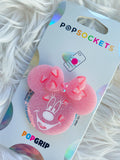 Minnie Mouse Strawberry, Keychain, Badge Reel, Popsocket